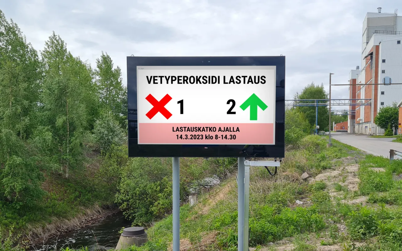 Ulkonäyttö - infonäyttö
