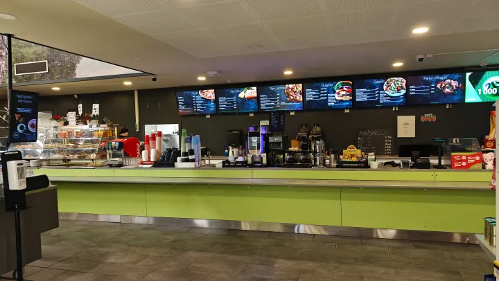 Digital restaurant menu.